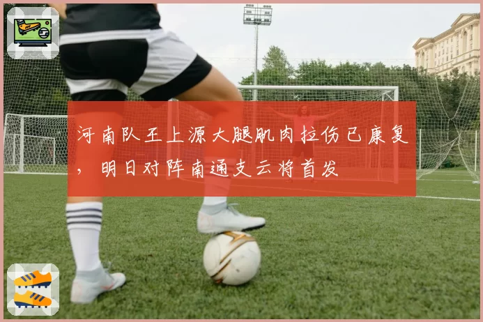 河南队王上源大腿肌肉拉伤已康复,明日对阵南通支云将首发