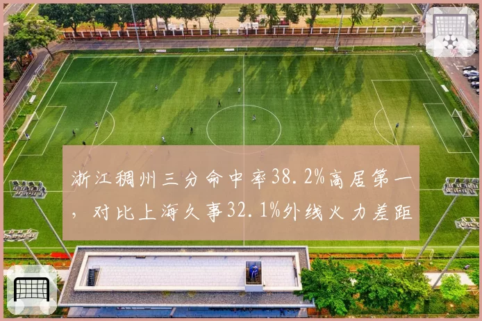 浙江稠州三分命中率38.2%高居第一,对比上海久事32.1%外线火力差距明显